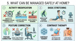 While chronic pain needs a professional eye, minor aches can be managed with conservative care
