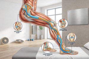 Ankle-knee kinetic chain dynamics explained