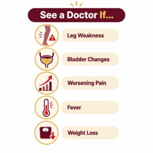 Warning signs indicating when thoracic spine pain requires medical evaluation