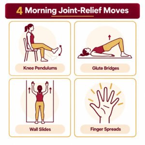 Four home exercises for relieving menopausal joint stiffness