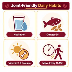 Lifestyle and nutrition habits that support joint health after menopause