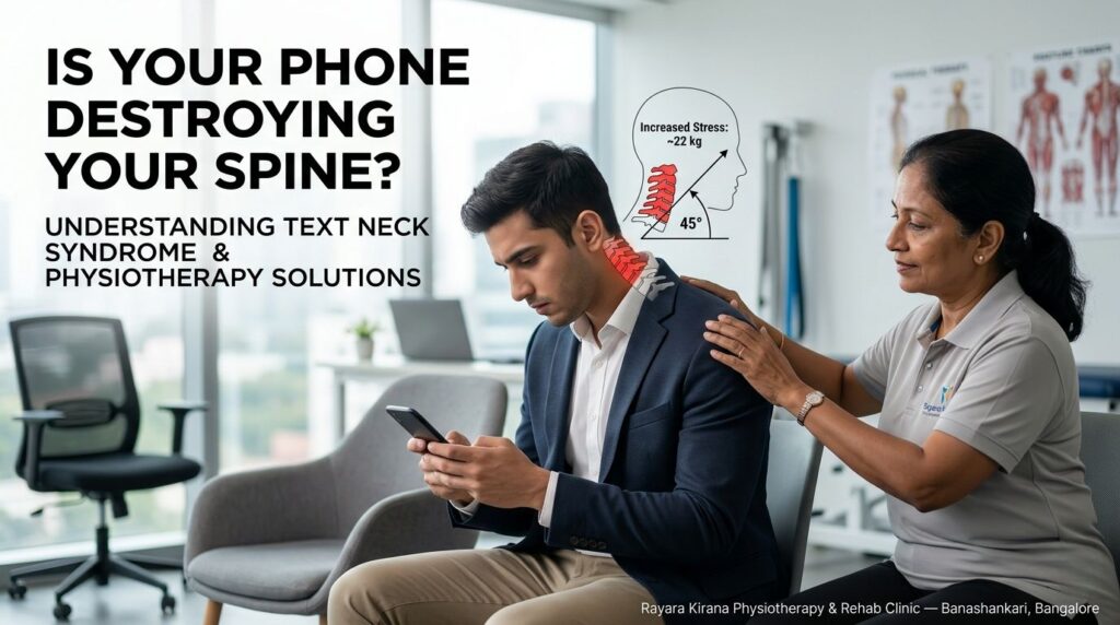 Is Your Phone Destroying Your Spine? Understanding Text Neck Syndrome & Physiotherapy Solutions