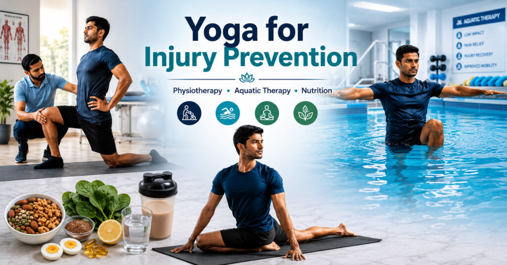 Yoga for Injury Prevention in Athletes: The Role of Physiotherapy, Aquatic Therapy, and Nutrition in Peak Performance